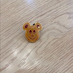 Disney Mickey Mouse Gold and Red Pin